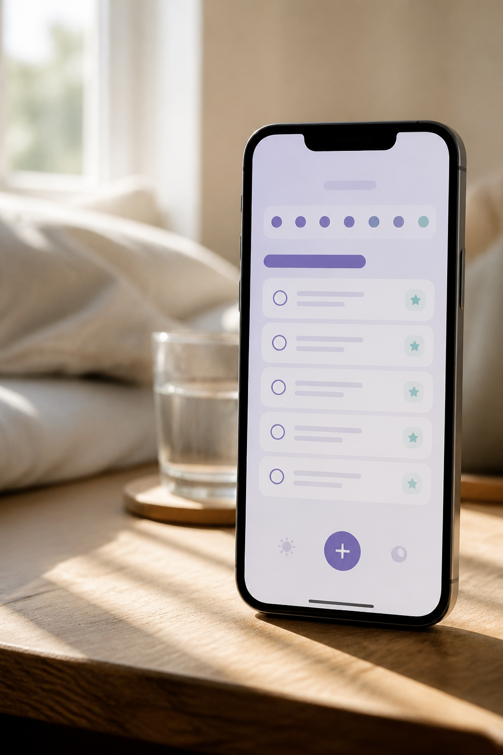 Телефон с планом дня DayBooster